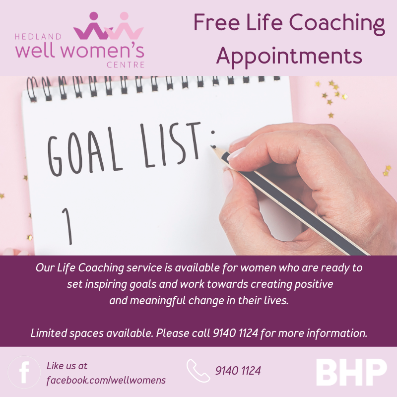 Life Coaching | Hedland Well Women's Centre