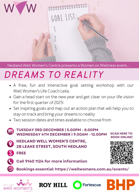 FINAL WoW Event - Dreams to Reality Goal Setting Workshop (1)